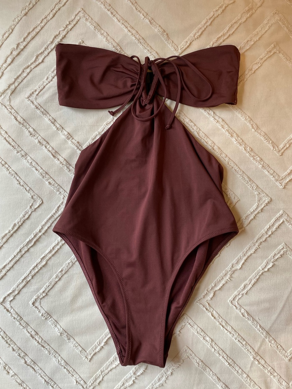 Zara One-Piece Swimsuit - Brown